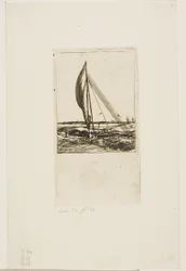 Proa à voile rapide, archipel de Mulgrave, Océanie
