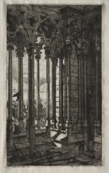 Eaux-fortes de Paris : La galerie de Notre-Dame