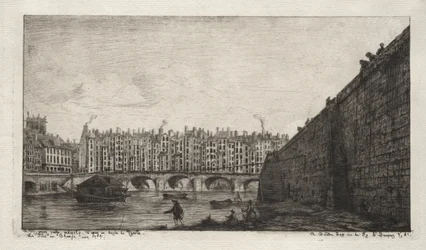 Le Pont de la Bourse, Paris, vers 1784
