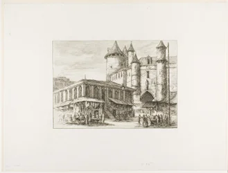 Le Grand Châtelet, Paris, c. 1780, d