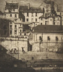 La Morgue, Paris, 1854