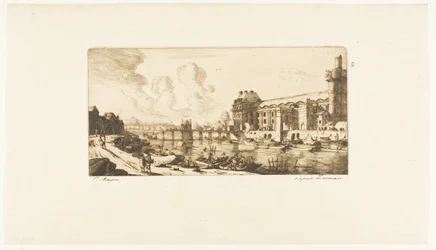 Le "Pavillon de Mademoiselle" et une partie du Louvre