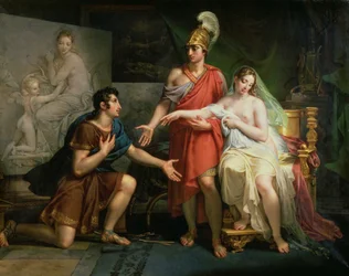 Alexandre le Grand (356-323 av. J.-C.) remet Campaspe à Apelle, 1822