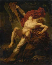 Milo de Croton attaqué par un lion