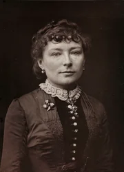 Album Artistique et Biographique, 5ème année, Salon 1885; portrait du peintre français Virginie Elodie Marie Thérèse Demont-Breton (1859-1935)
