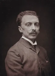 Album Artistique et Biographique, 5ème année, Salon 1885; portrait du peintre français Alfred Paul Marie de Richemont (1857-1911)