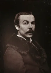 Album Artistique et Biographique, 5ème année, Salon 1885; portrait du peintre français Albert Bettannier (1851-1932)