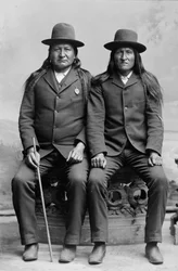 Deux Lunes et Cheval Américain, vers 1889