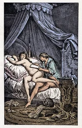 Illustration pour les "Liaisons Dangereuses" (gravure)