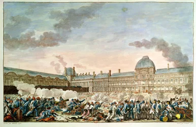 Le 10 août 1792, gravé par Isidore Stanislas Helman (1743-1809) 1792-93