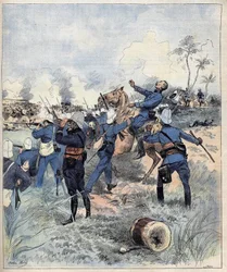Commandant Faurax mort à la bataille de Dogba le 19 septembre 1892 au Dahomey (actuel Bénin) d