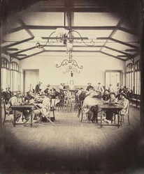Asile impérial de Vincennes, salle de jeu, 1858-59