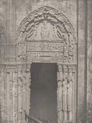 Cathédrale de Chartres, côté occidental, porte latérale droite, XIIe siècle..., vers 1857