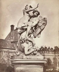 Statue des Tuileries: G. Marsy et A. Flamen: Borée enlevant Orythie