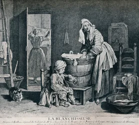 La Blanchisseuse, 18ème siècle, 1916