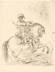 Un dragon à cheval
