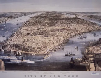 Ville de New York, imprimée et publiée par N. Currier