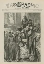 Visiteurs à la collection de prêt de tableaux à la Guildhall