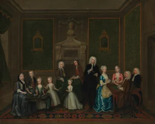 La famille Strong, 1732