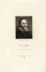 Portrait de Hendrick Goltzius, graveur, dessinateur et peintre né en Allemagne et actif aux Pays-Bas