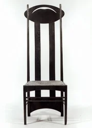 Chaise à haut dossier, vers 1897