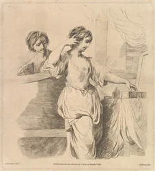 Femme à sa toilette, 1er mars 1780
