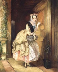 Frappant à la porte