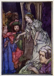 Cendrillon (lithographie en couleur)