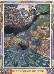 Le paon et la grue, années 1930