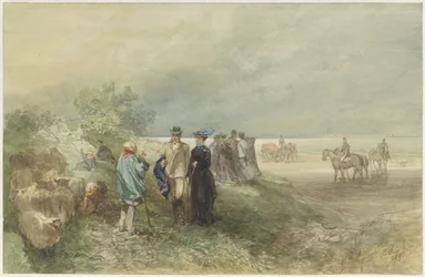 Sur la côte de la Zuiderzee