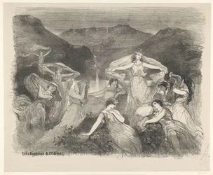 Scène du ballet Zélie ou le voile magique