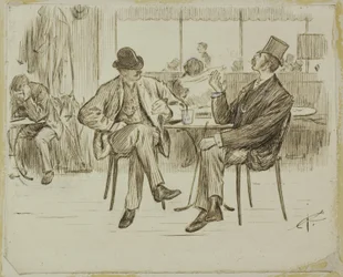 Scène de café