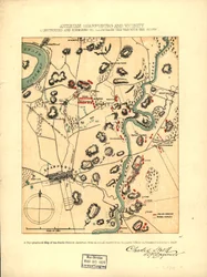 Antietam Sharpsburg et environs. Construit et gravé pour illustrer "La guerre avec le Sud" LOC 99466713