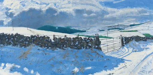 Paysage de neige, début mars, 2014 (huile sur toile)