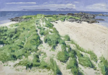 Deux plages, 2016 (huile sur toile)