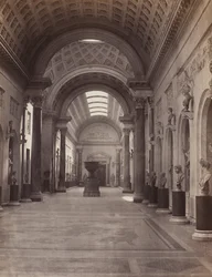 Vatican : Galerie Nuovo Braccio, vers 1860