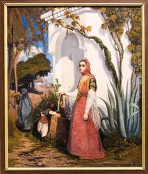 Femme orientale à la fontaine