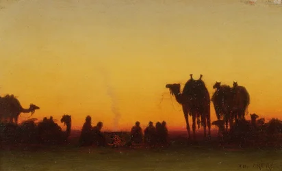 Près du feu de camp