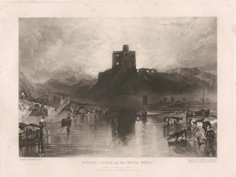 Le château de Norham, au bord de la Tweed