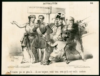 Le Charivari, Satirique en N & B