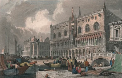 Le Grand Canal et le Palais des Doges, Venise, 1844
