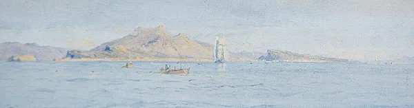 Une journée ensoleillée au large de la côte, Villefranche-sur-Mer, vers 1885