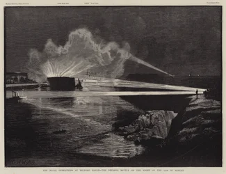 Les opérations navales à Milford Haven, la bataille décisive dans la nuit du 17 août