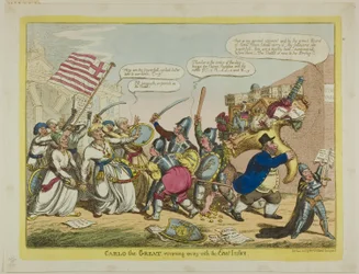 Carlo le Grand, fuyant avec les Indes orientales
