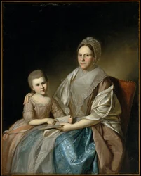Mme Samuel Mifflin et sa petite-fille Rebecca Mifflin Francis