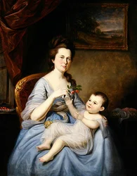 Portrait de Mme David Forman et Enfant, c.1785