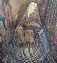 Grêle sur la Sixième Avenue, New York, 1987