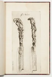 Conception pour deux manches de couteau