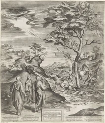 Saint Philippe Benizi des Servites punit les blasphémateurs