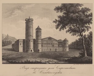 Ancienne maison de la famille Stroganov à Solvychegodsk, 1842